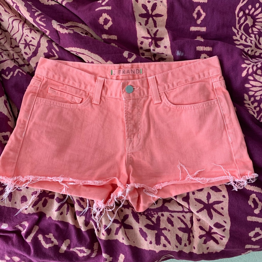 J Brand Coral cut off shorts. No tag, never worn!
